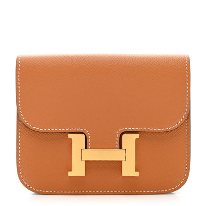 Hermes Epsom Constance Slim Wallet Gold 1 of 9