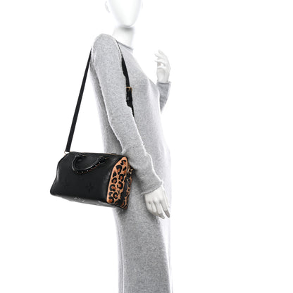Louis Vuitton Empreinte Monogram Giant Wild At Heart Speedy Bandouliere 25 Black 2 of 9