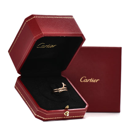 Cartier 18K Pink Gold Diamond Double Juste Un Clou Ring 48 4.5 6 of 6