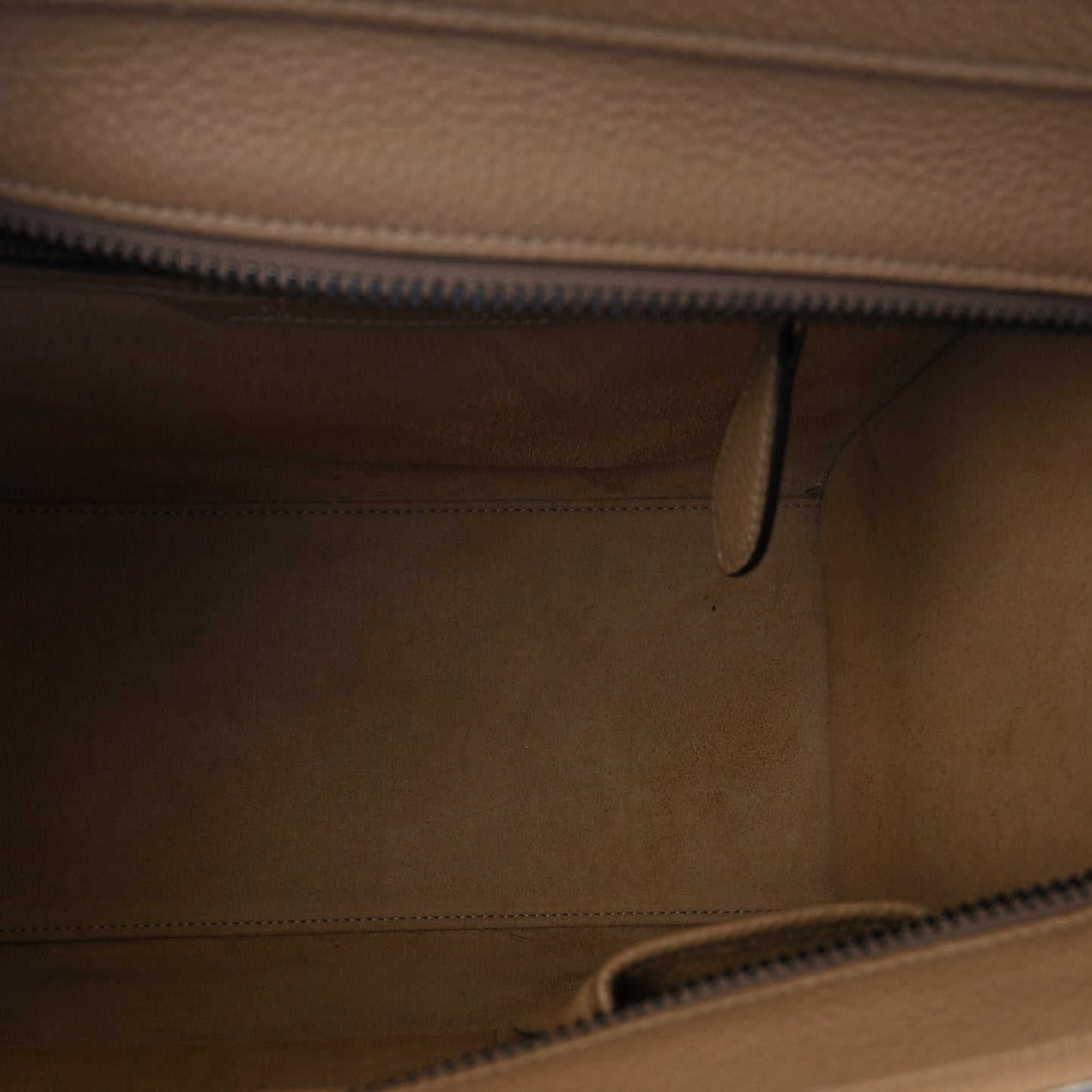 Drummed Calfskin Micro Luggage Dune