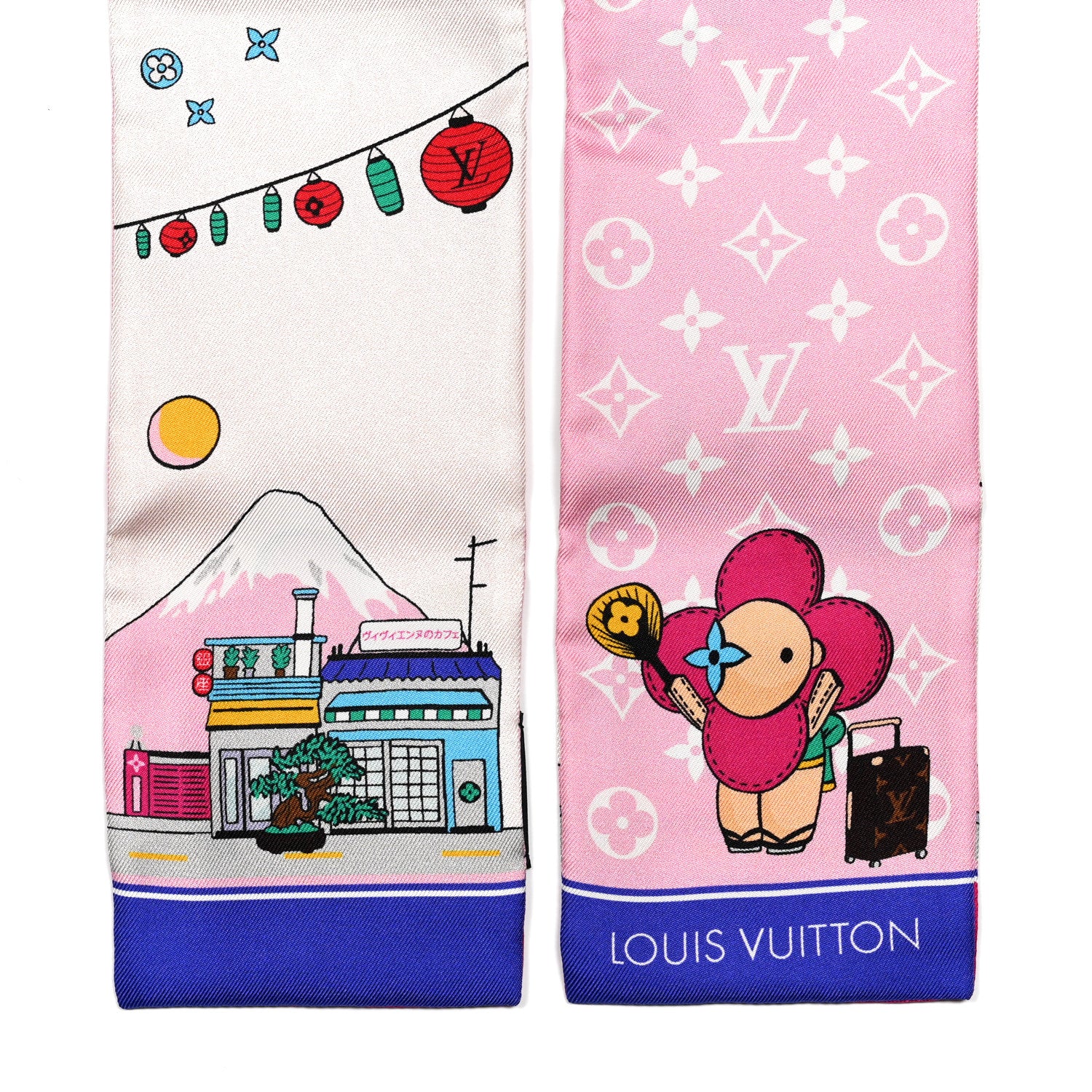 Louis Vuitton Silk Monogram Tokyo Vivienne Bandeau Pink 2 of 3