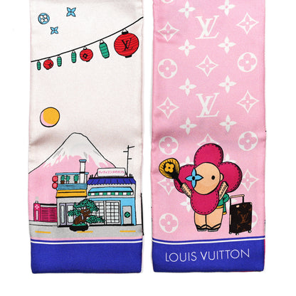 Louis Vuitton Silk Monogram Tokyo Vivienne Bandeau Pink 2 of 3