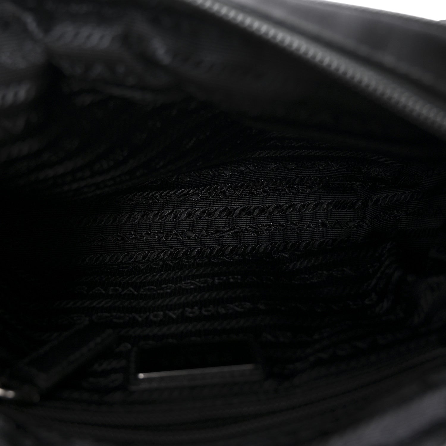 Prada Tessuto Nylon Saffiano Logo Camera Bag  Black 5 of 11