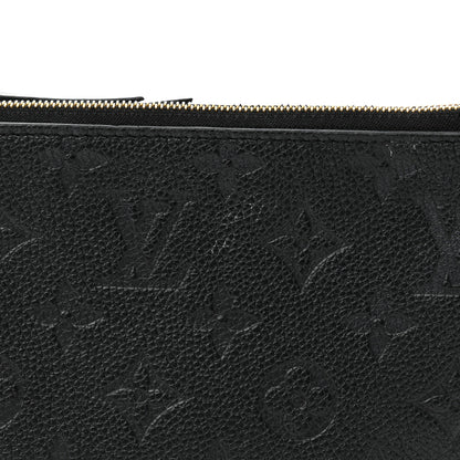 Louis Vuitton Empreinte Double Zip Pochette Black 11 of 12