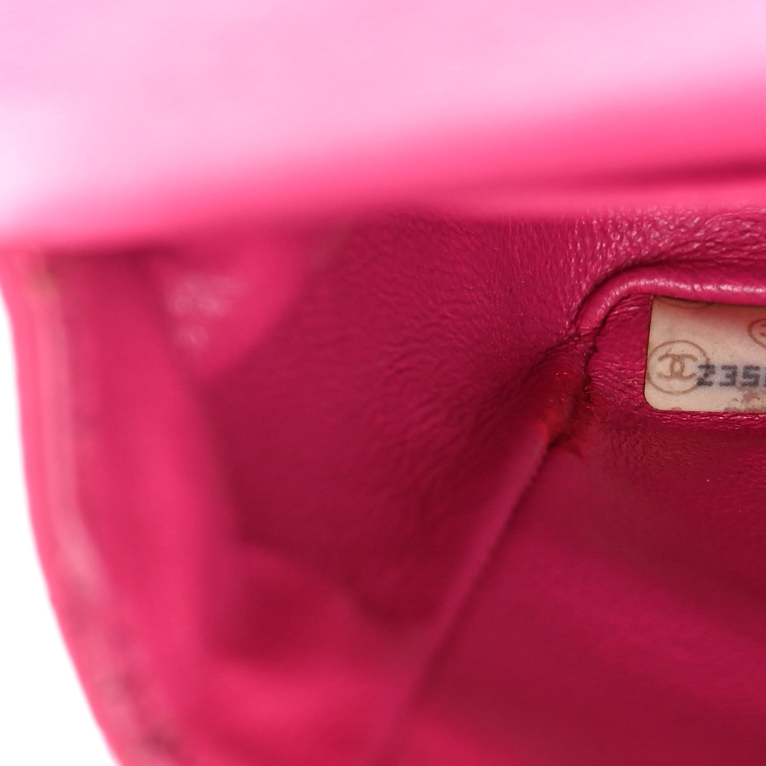 Chanel Satin Quilted Medium Double Flap Fuchsia 8 of 24