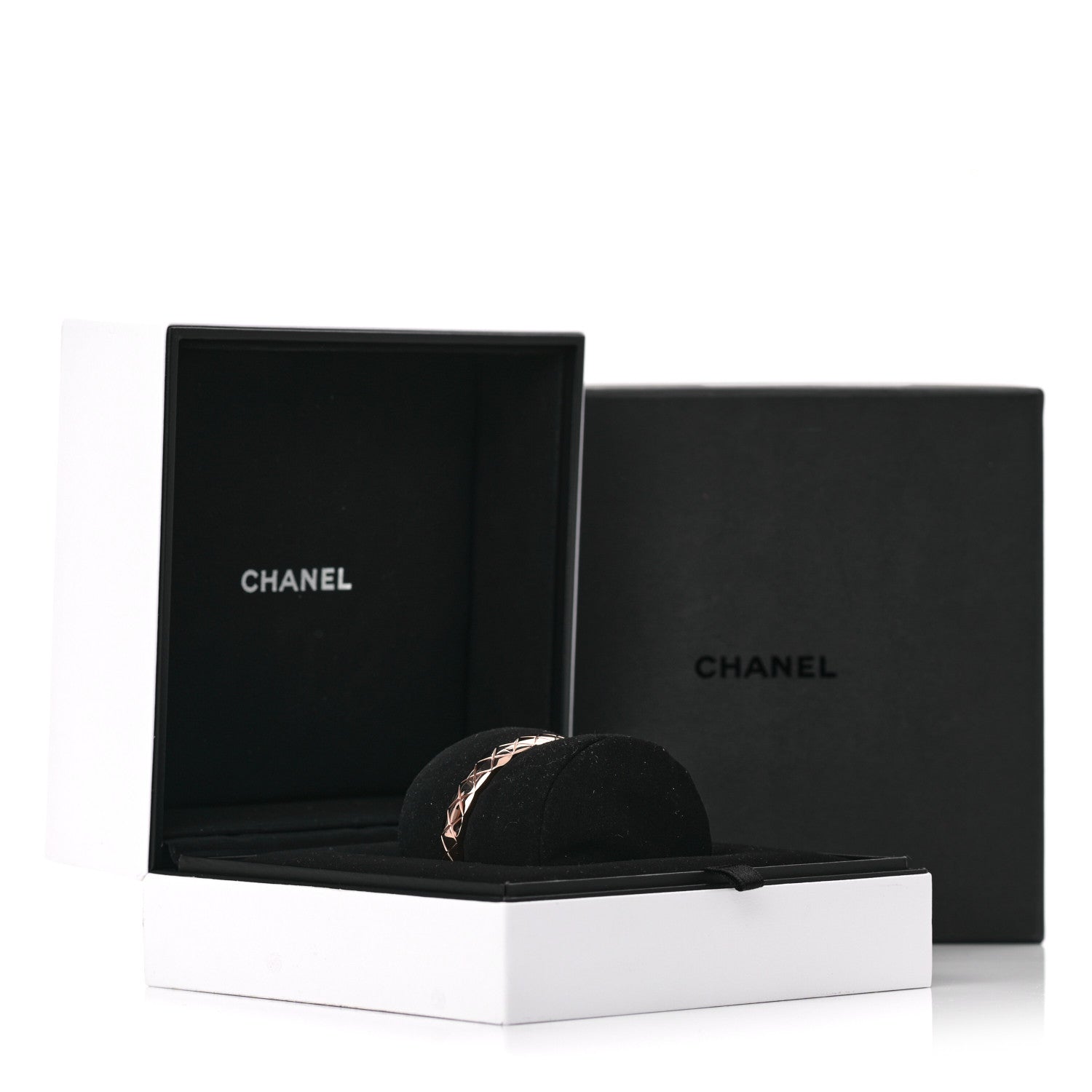 Chanel 18K Beige Gold Coco Crush Bangle Bracelet S 5 of 5