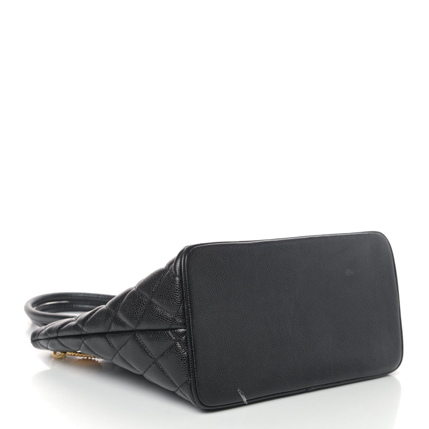 Caviar Quilted Medallion Tote Black