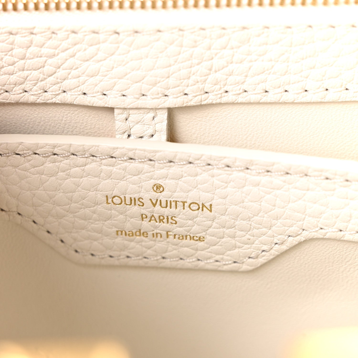 Louis Vuitton Taurillon Capucines BB Blanc Casse 6 of 9