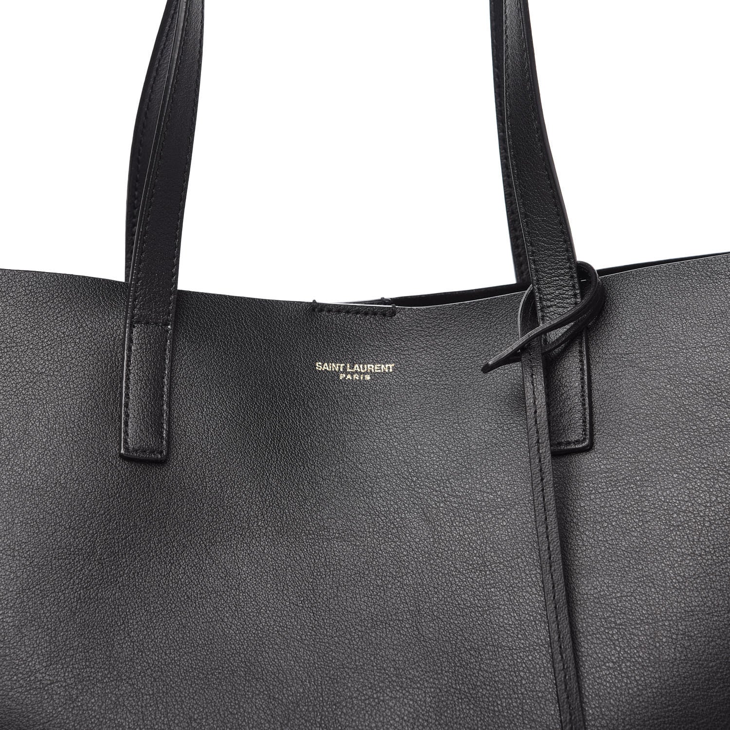 Saint Laurent Calfskin Large Shopping Tote Black 8 of 13