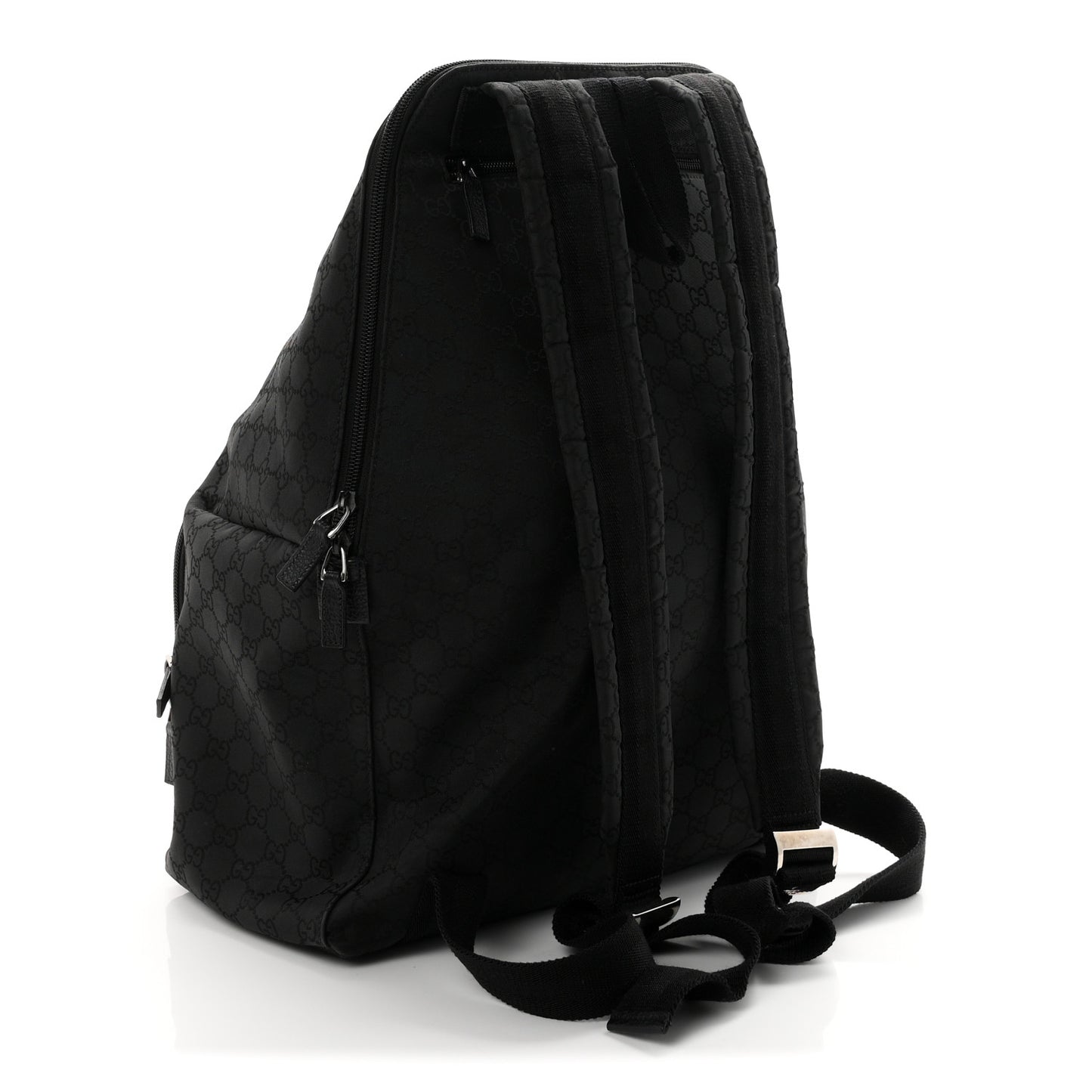 Nylon Monogram Medium Backpack Black