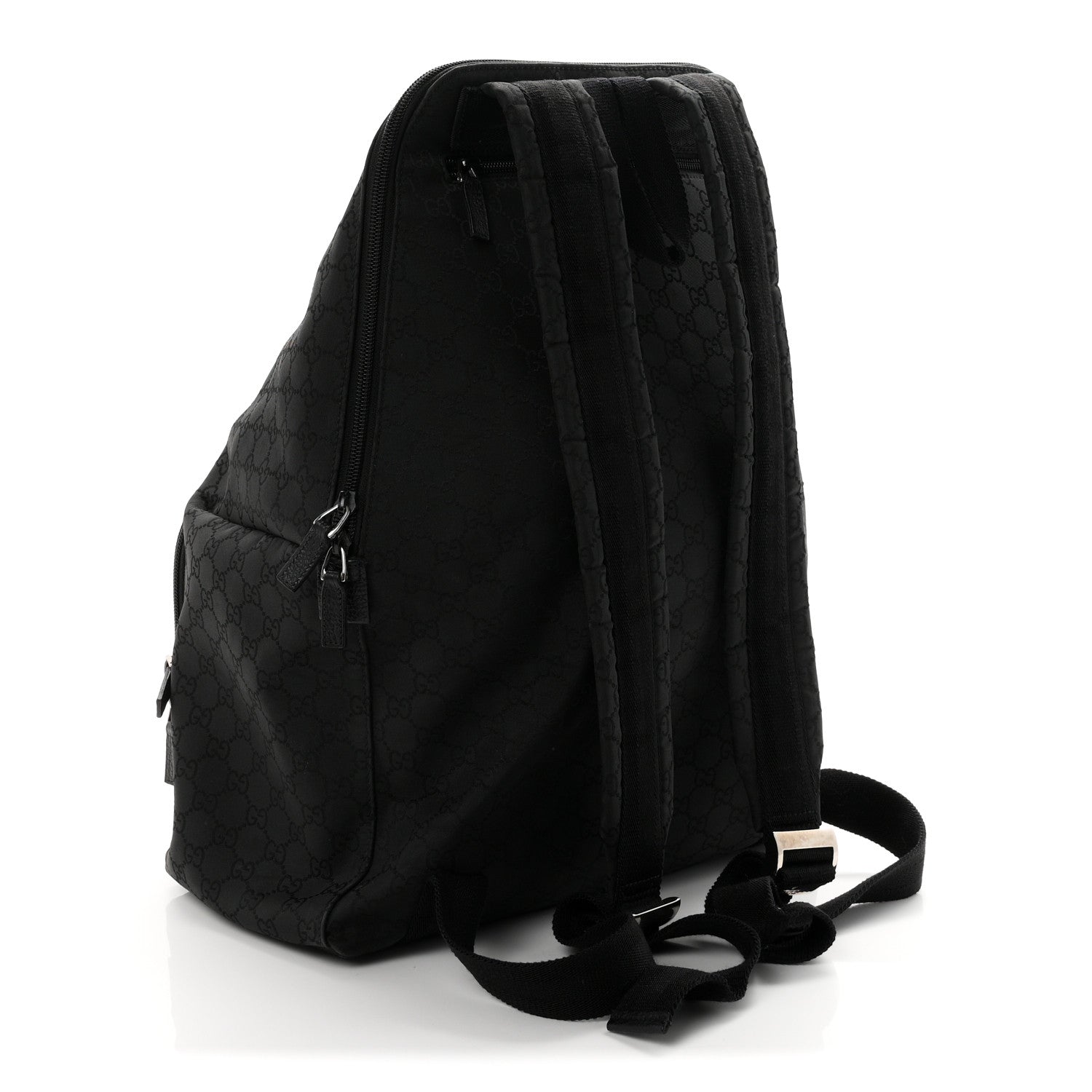Gucci Nylon Monogram Medium Backpack Black 3 of 10