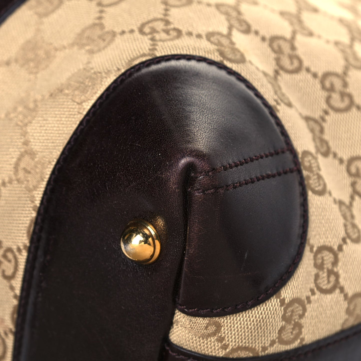 Monogram Crocodile Web Medium Secret Hobo Dark Brown
