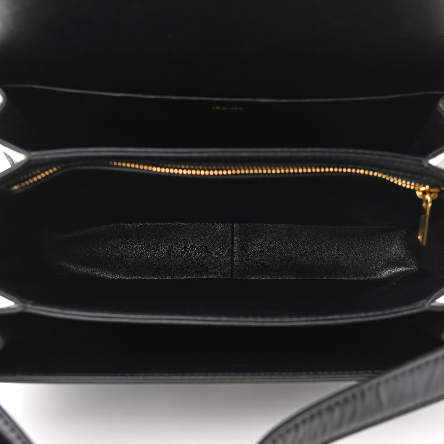 Shiny Calfskin Large Triomphe Black