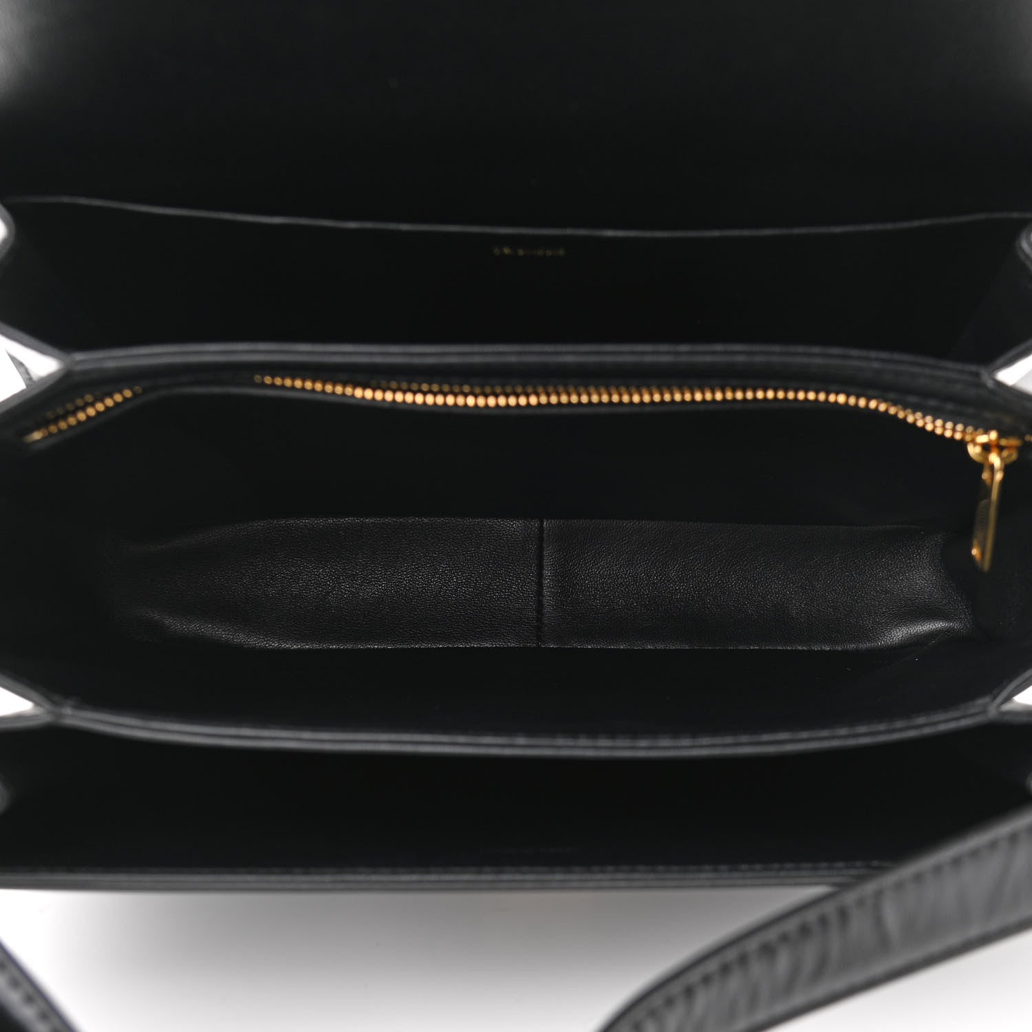 Celine Shiny Calfskin Large Triomphe Black 5 of 10