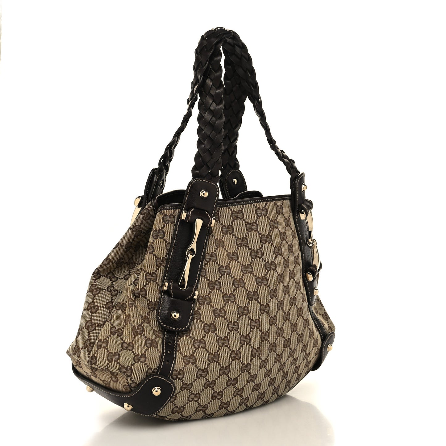 Monogram Small Pelham Shoulder Bag Dark Brown