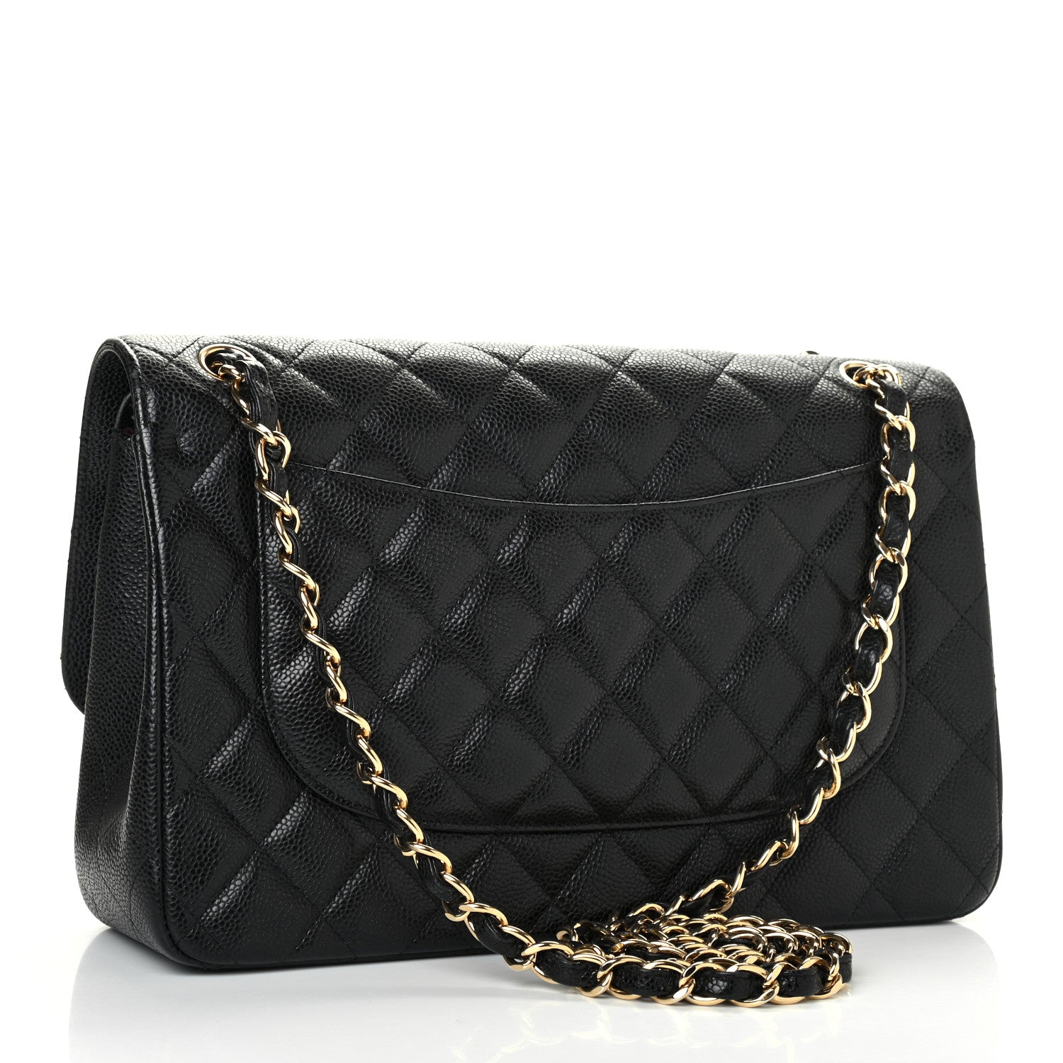 Chanel Caviar Quilted Jumbo Double Flap Black 2 of 4