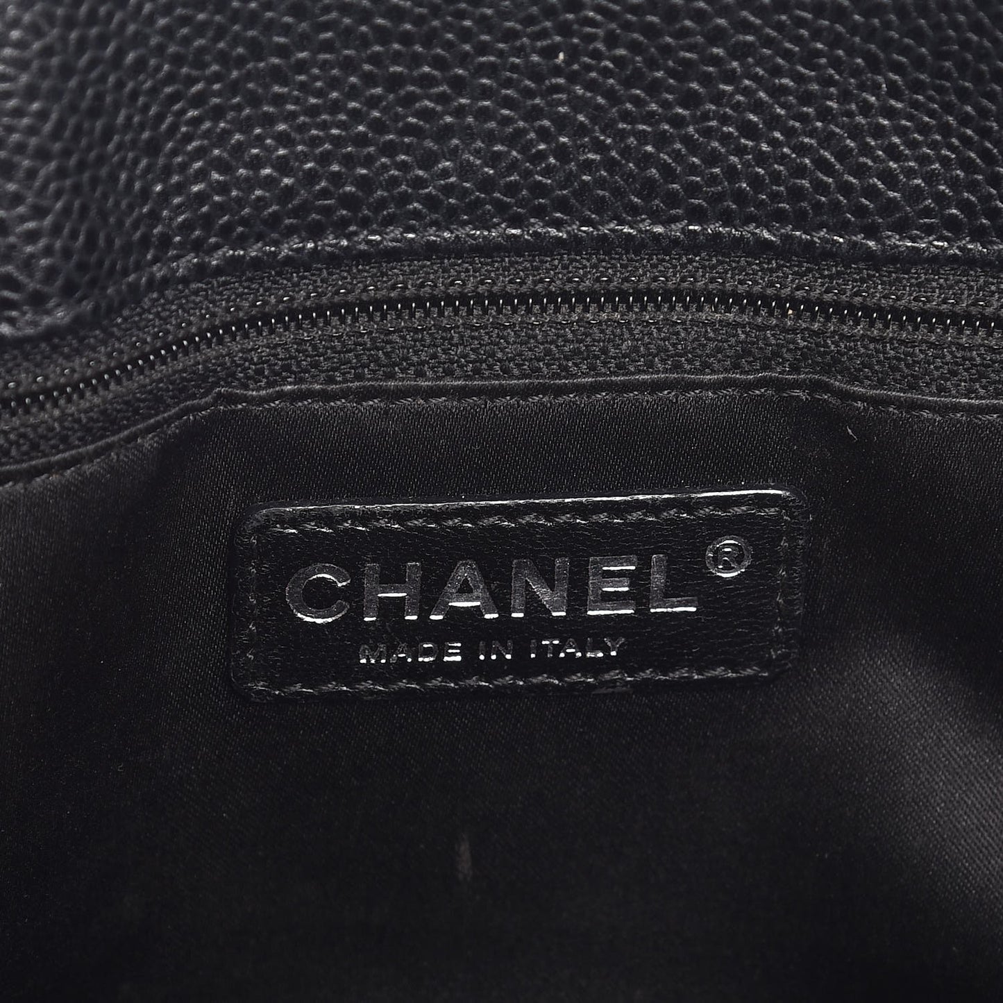 Caviar Quilted Grand Shopping Tote GST Black