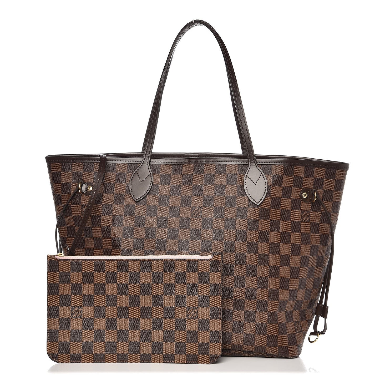 Damier Ebene Neo Neverfull MM Rose Ballerine