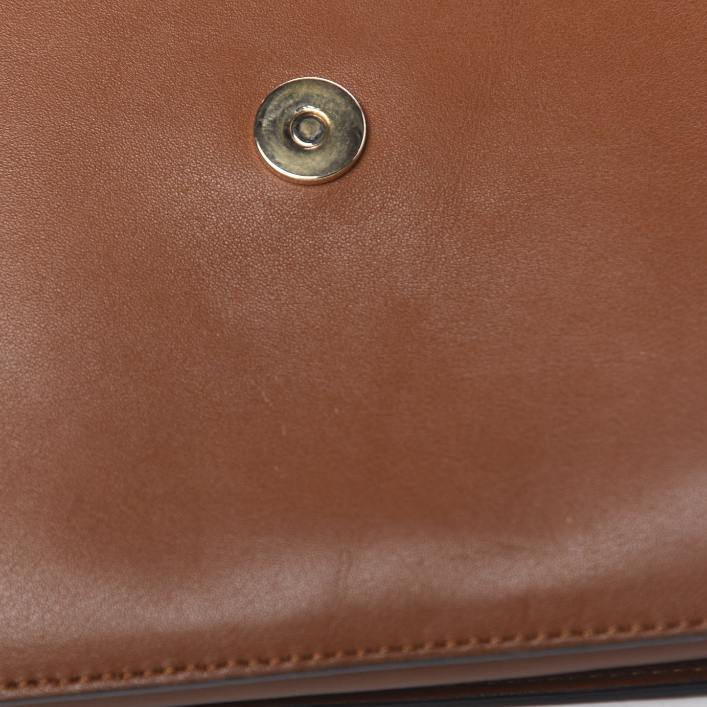 Suede Calfskin Small Faye Shoulder Bag Tobacco