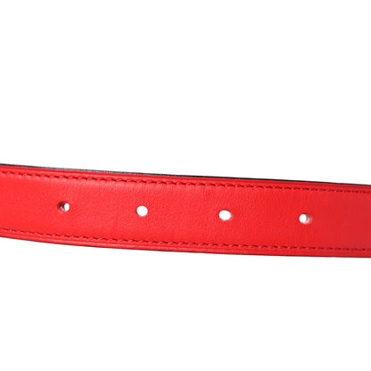Hermes Epsom Swift 24mm Belt Strap 80 32 Rose Azalee Rouge De Coeur 3 of 5