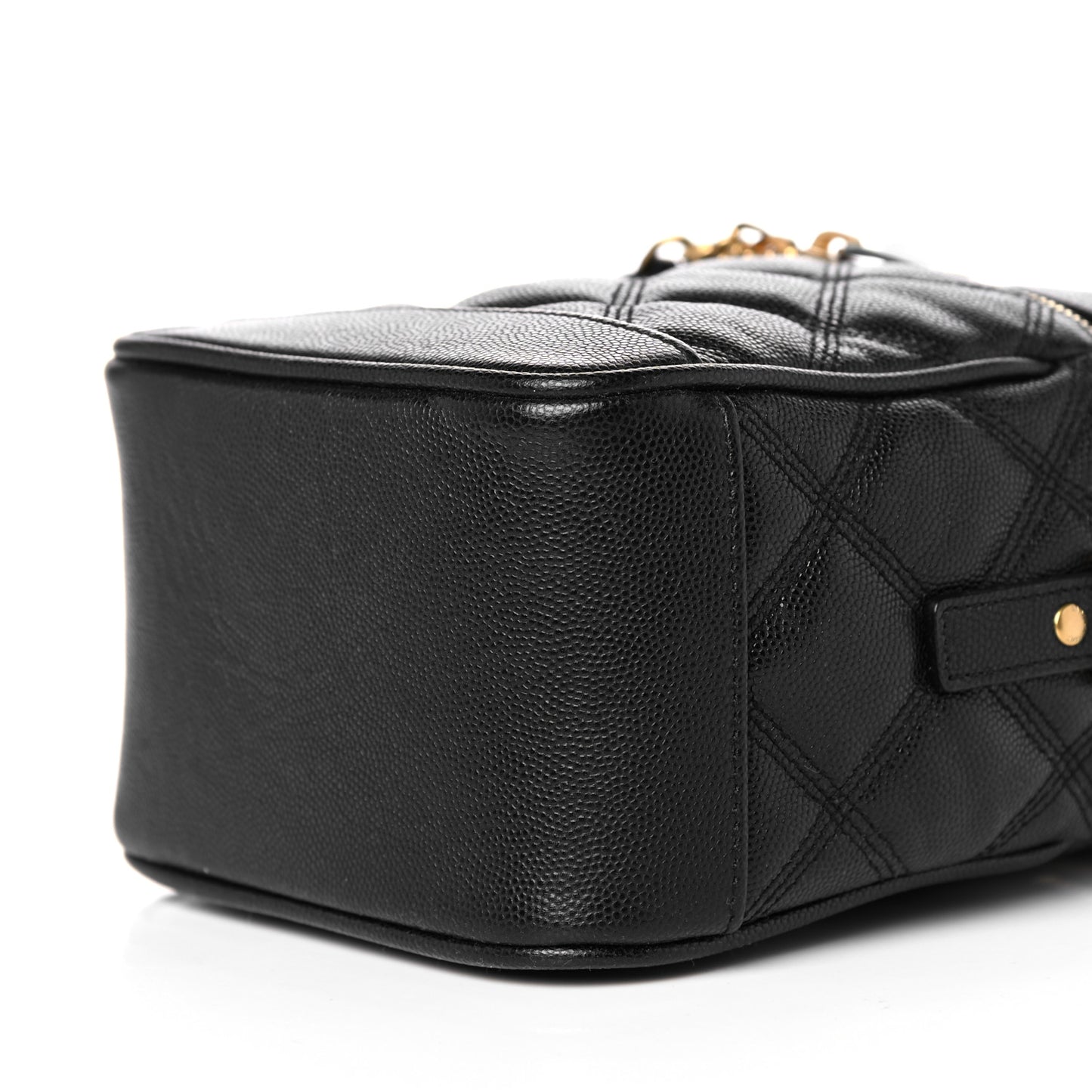 Grain de Poudre Quilted 80's Vanity Bag Black