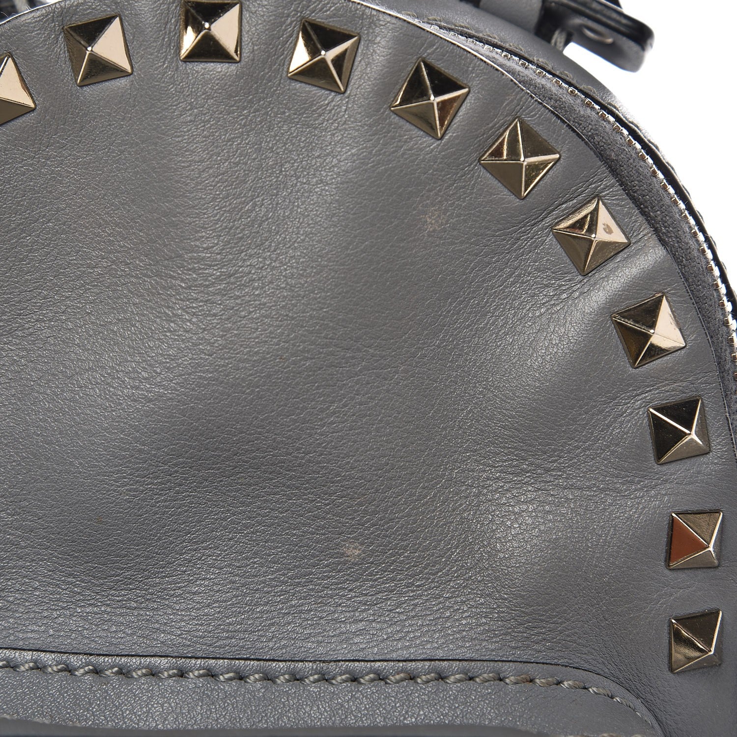 Valentino Garavani Calfskin Mini Rockstud Backpack Grey 8 of 12