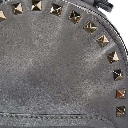 Valentino Garavani Calfskin Mini Rockstud Backpack Grey 8 of 12