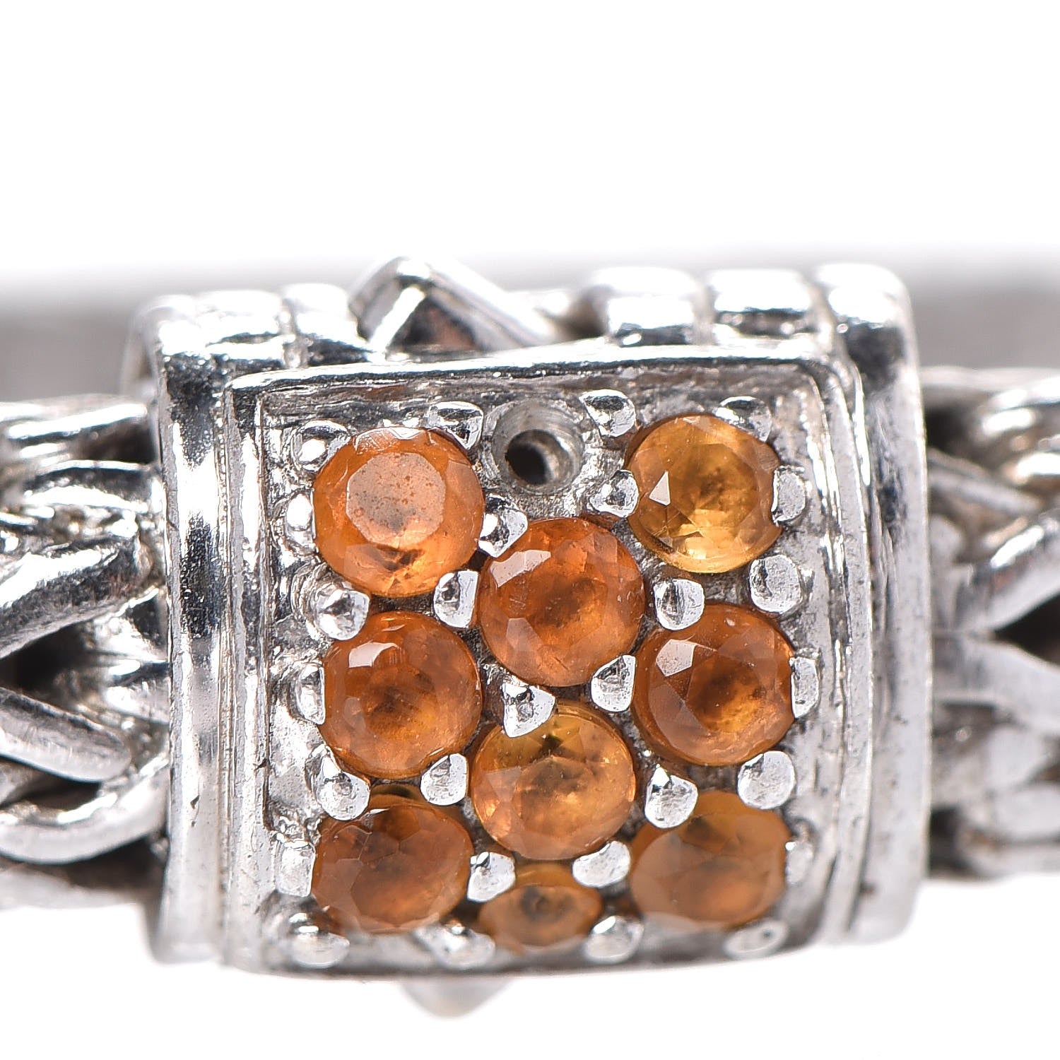 John Hardy Sterling Silver Citrine Classic Chain Bracelet M 5 of 6