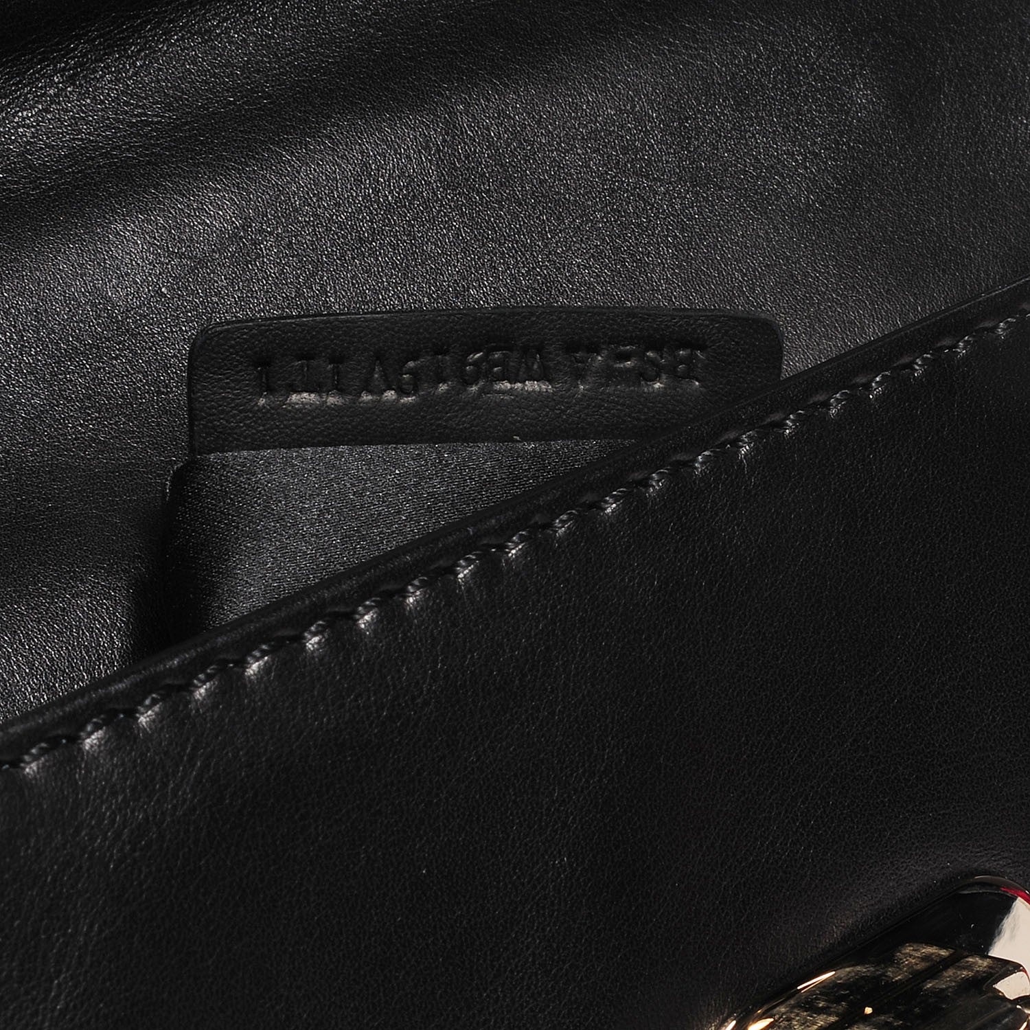 Valentino Garavani Vitello Large Rockstud Single Handle Flap Satchel Black 7 of 8