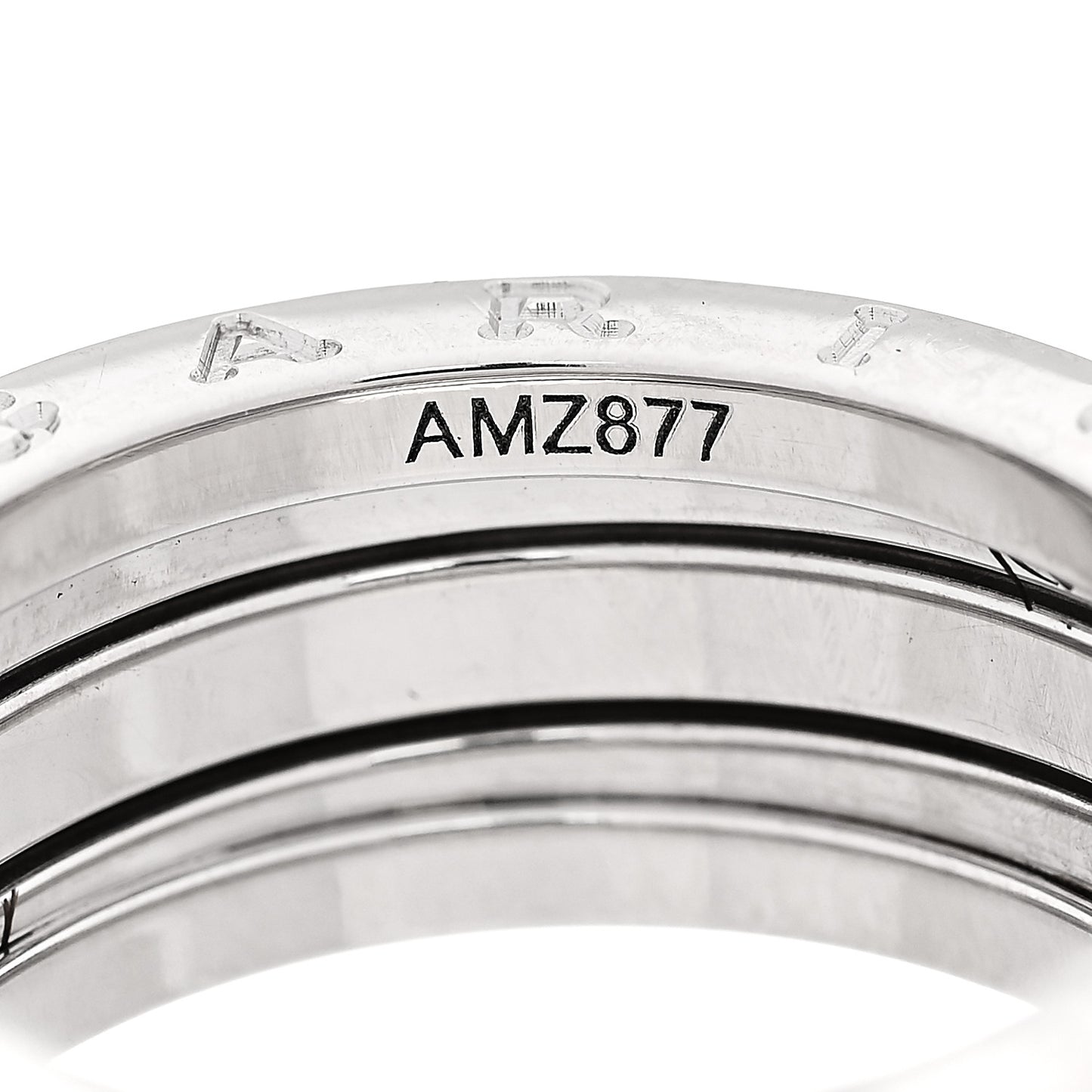 18K White Gold B.Zero1 Three-Band Ring 56 7.5