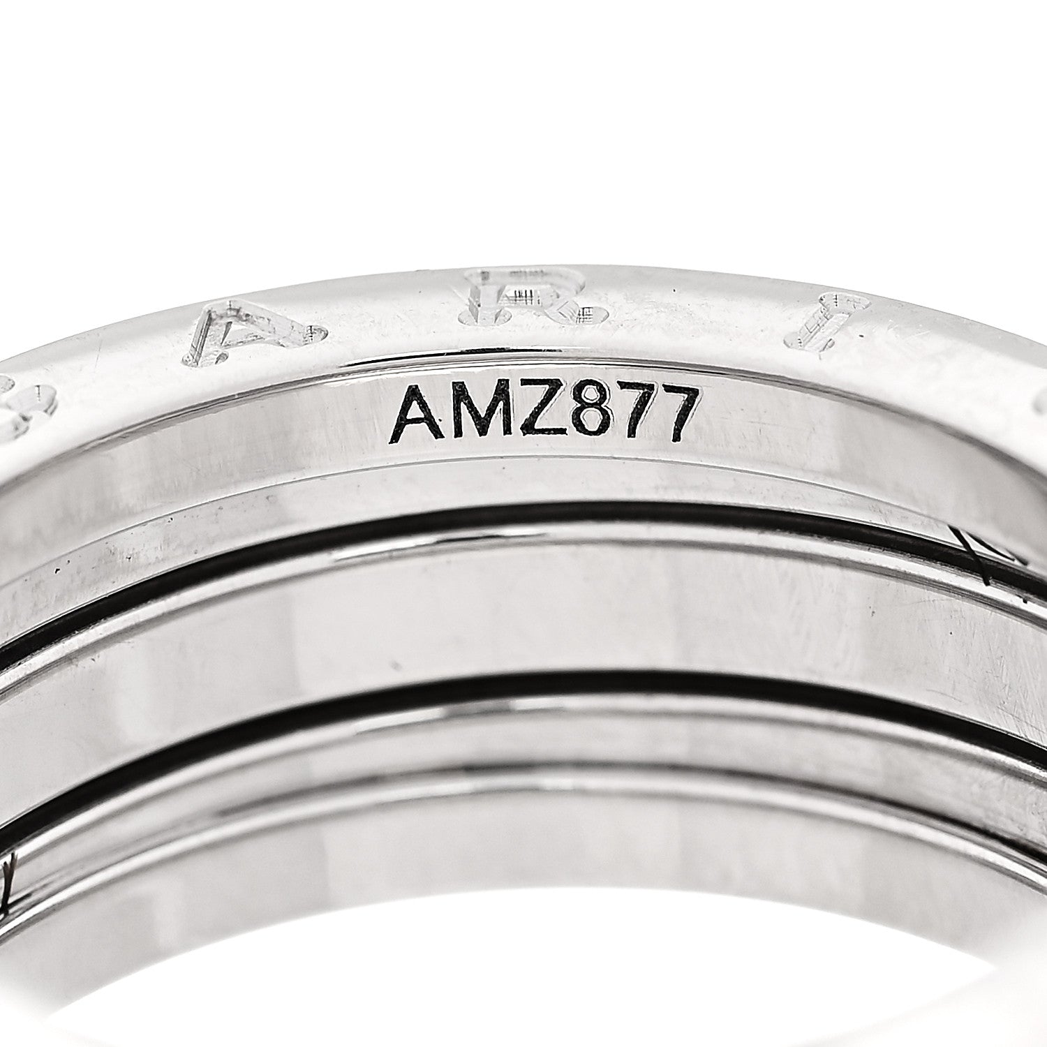 Bulgari 18K White Gold B.Zero1 Three-Band Ring 56 7.5 5 of 5