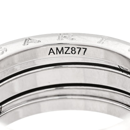 Bulgari 18K White Gold B.Zero1 Three-Band Ring 56 7.5 5 of 5