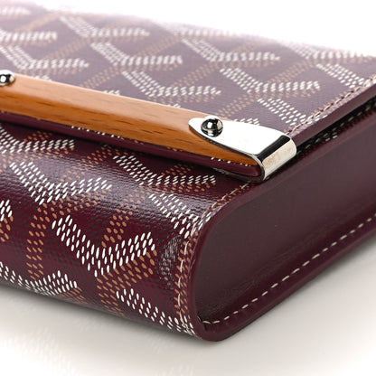 Goyard Goyardine Monte Carlo Bois Clutch Bordeaux 9 of 10
