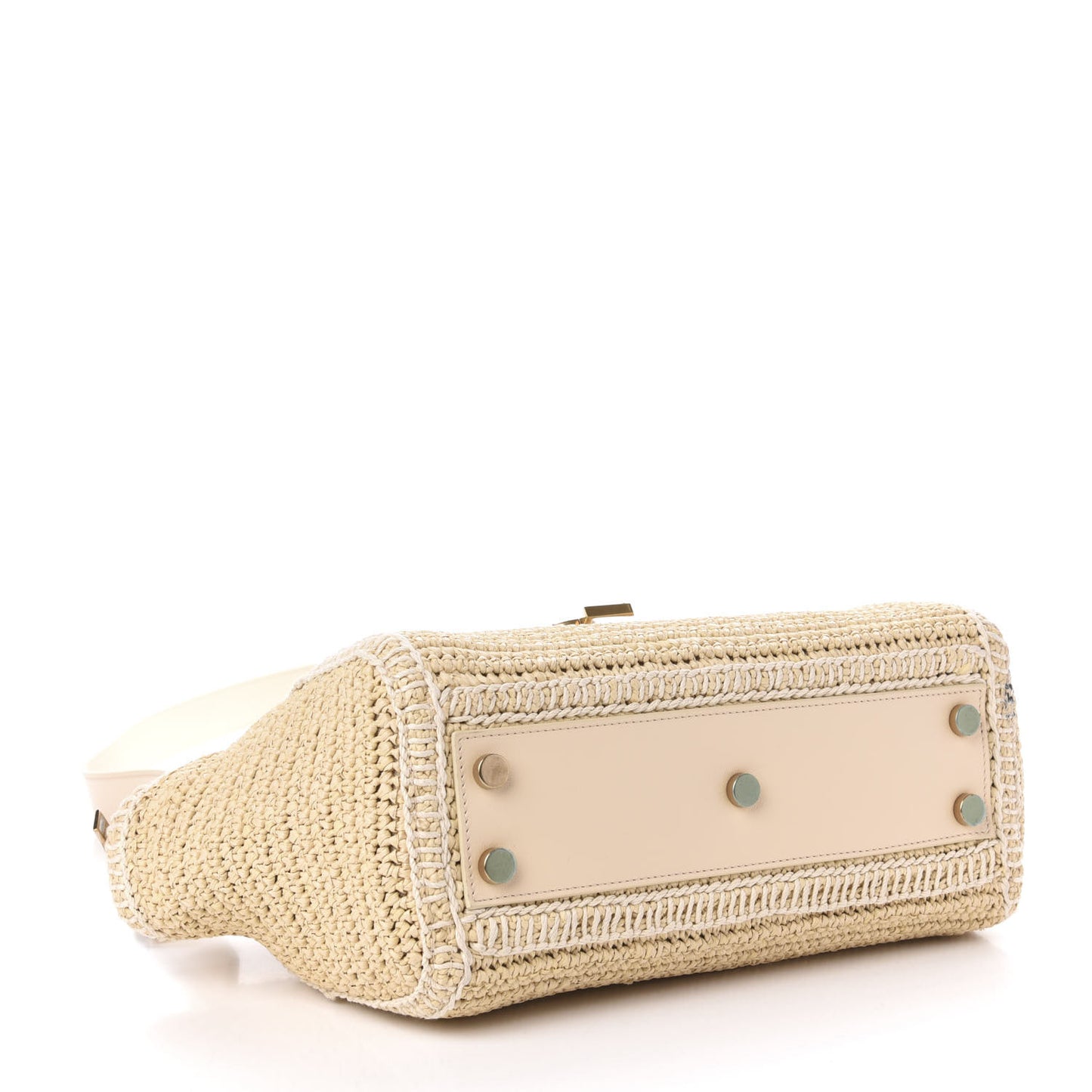 Raffia Baby Monogram Downtown Cabas Naturale