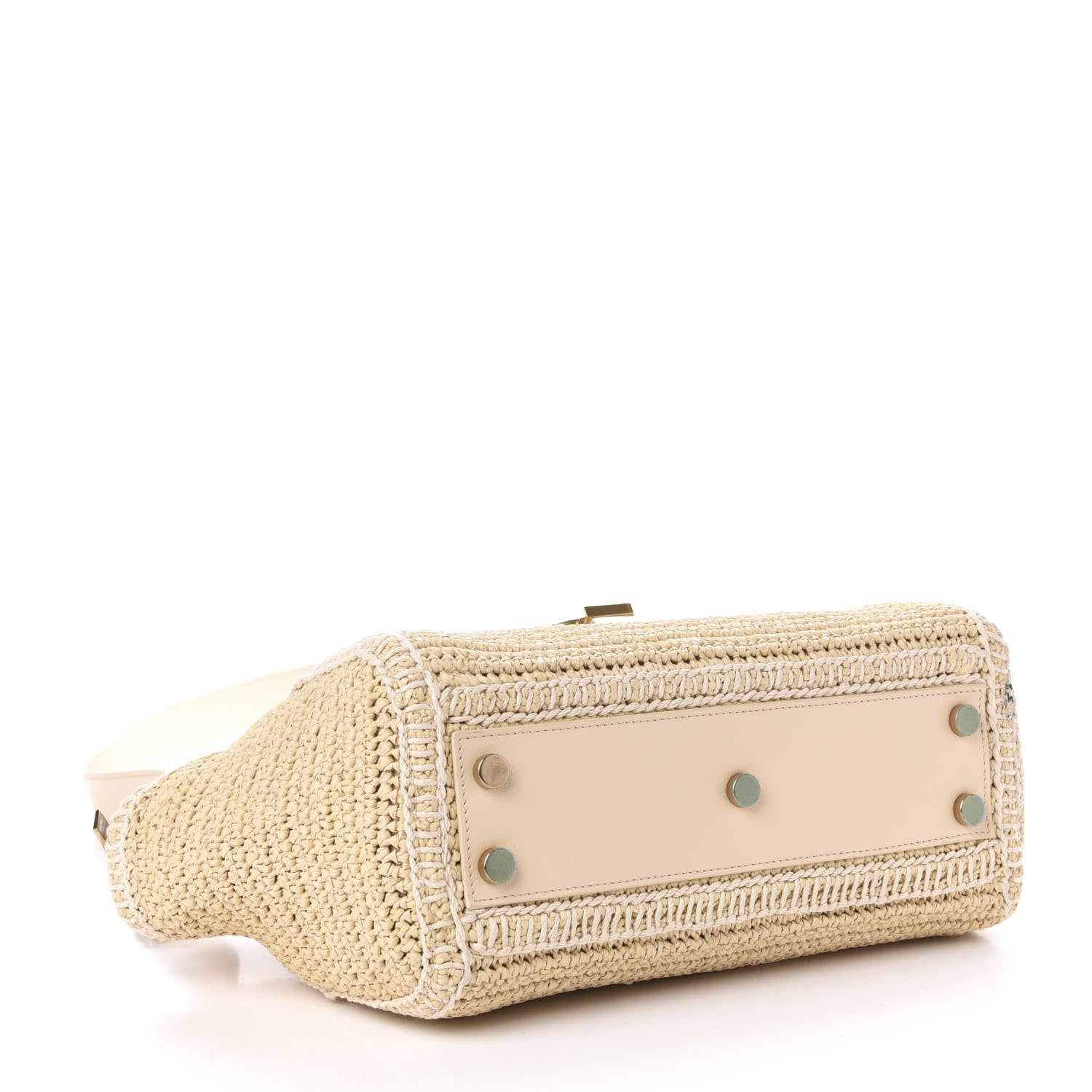 Saint Laurent Raffia Baby Monogram Downtown Cabas Naturale 4 of 11