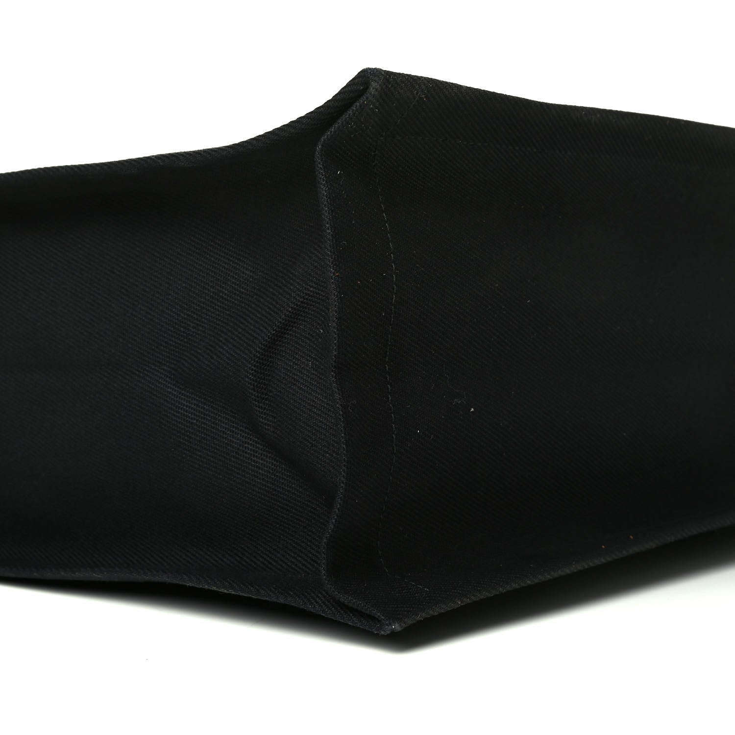 Saint Laurent Linen Calfskin Rive Gauche North South Tote Black 6 of 6