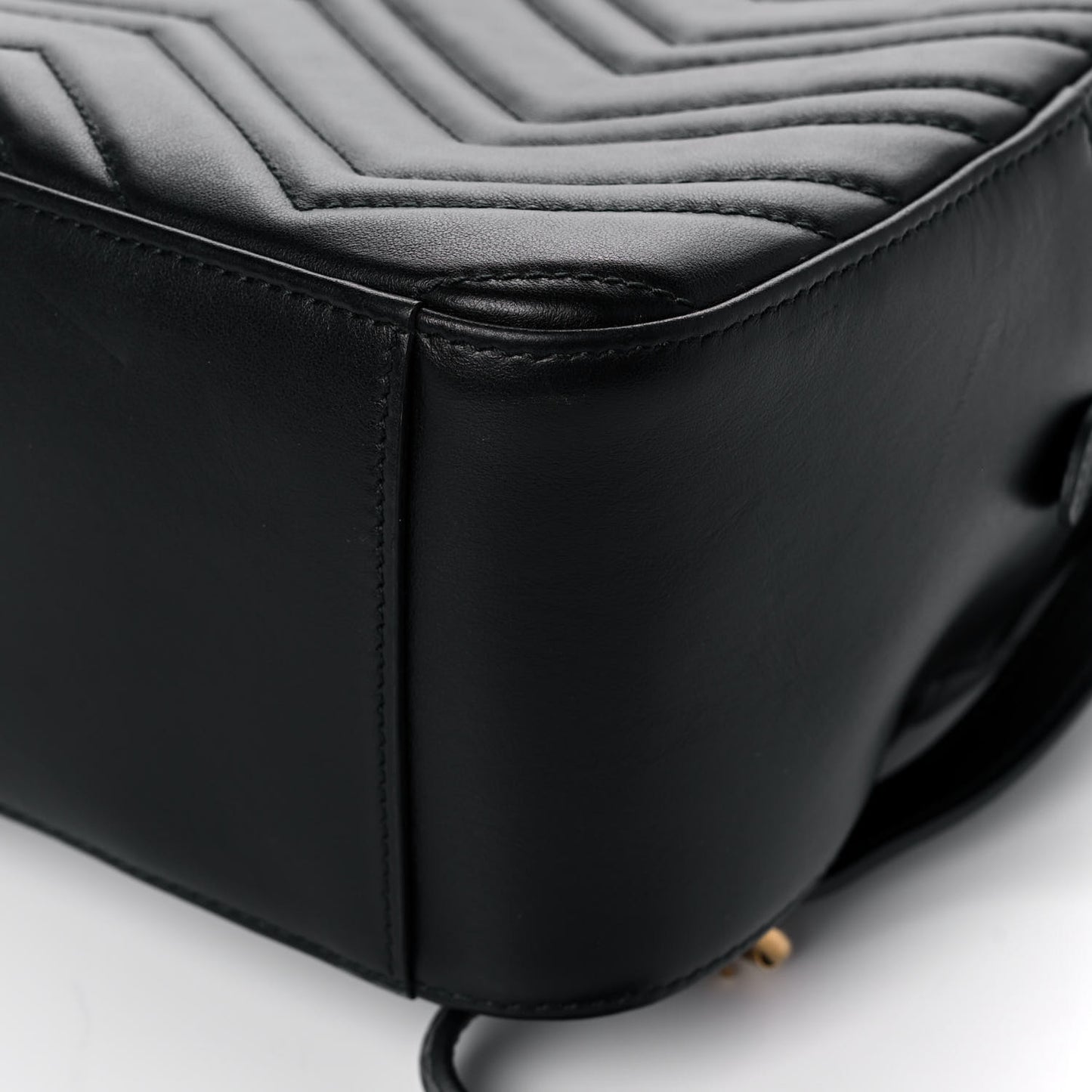 Calfskin Matelasse GG Marmont Dome Backpack Black