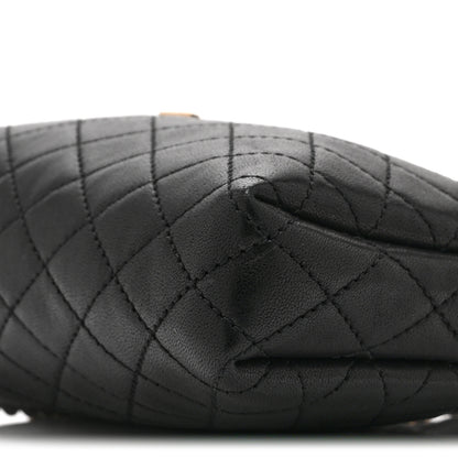 Saint Laurent Lambskin Quilted Gaby Zipped Pouch Black 9 of 9