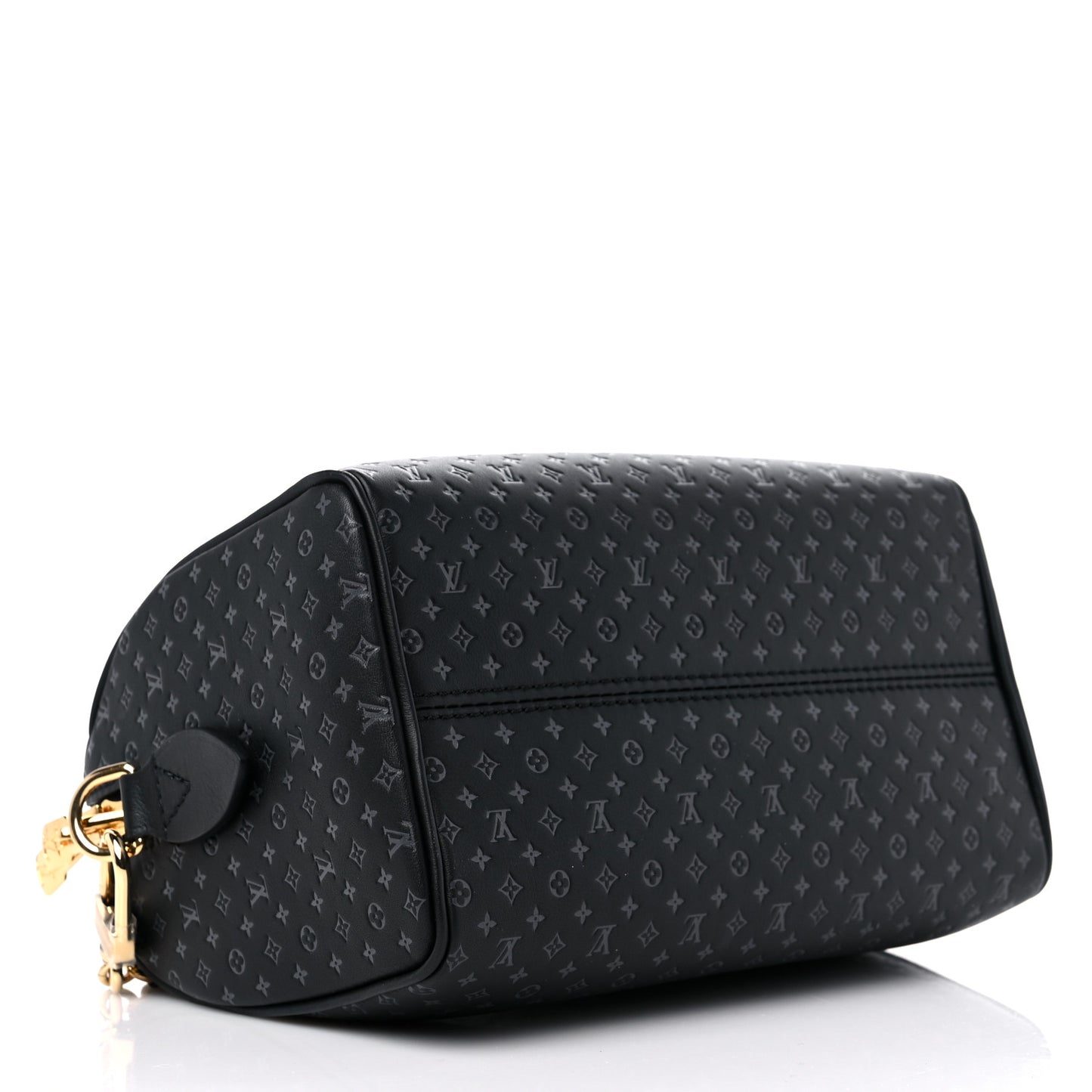 Calfskin Nanogram Embossed Speedy 20 Black