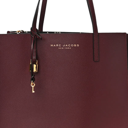 Marc Jacobs Grained Calfskin Grind Shopper Tote Burgundy 8 of 10