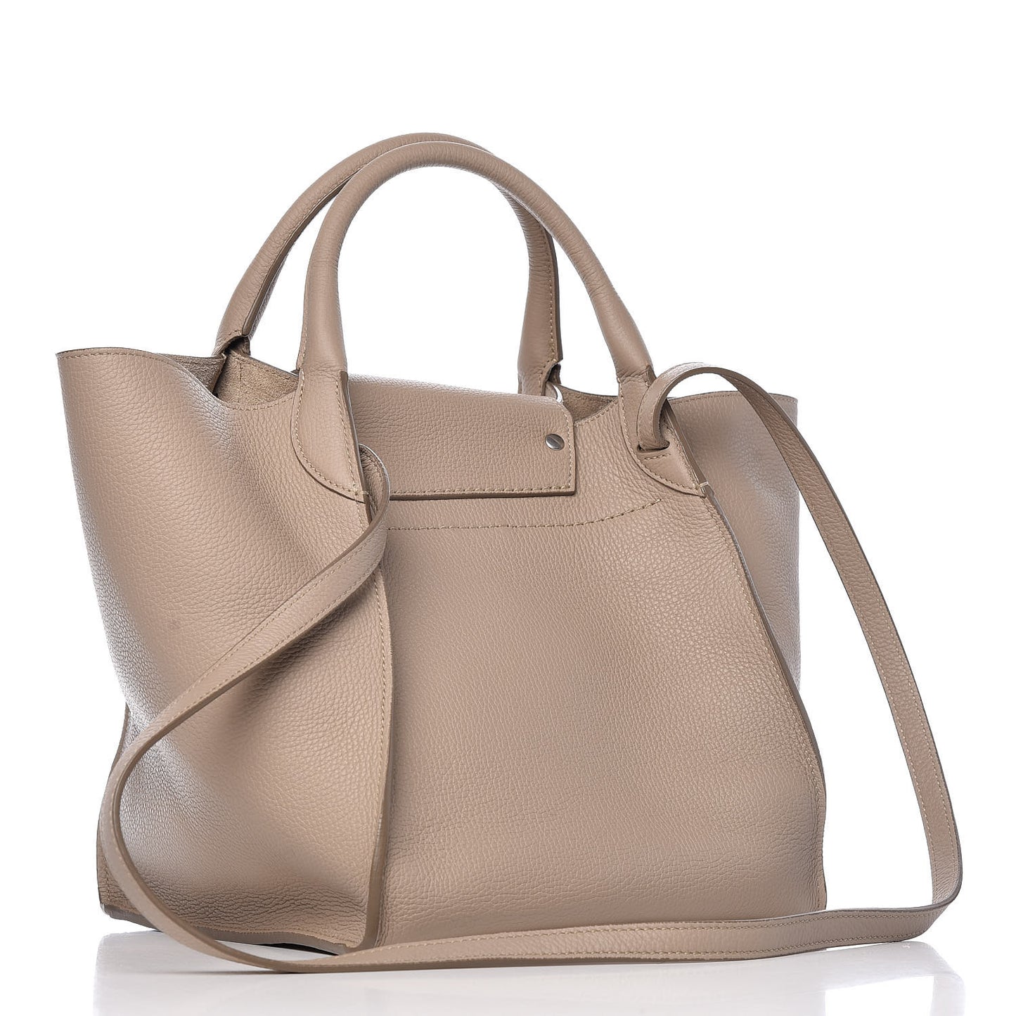 Supple Grained Calfskin Small Big Bag Light Taupe