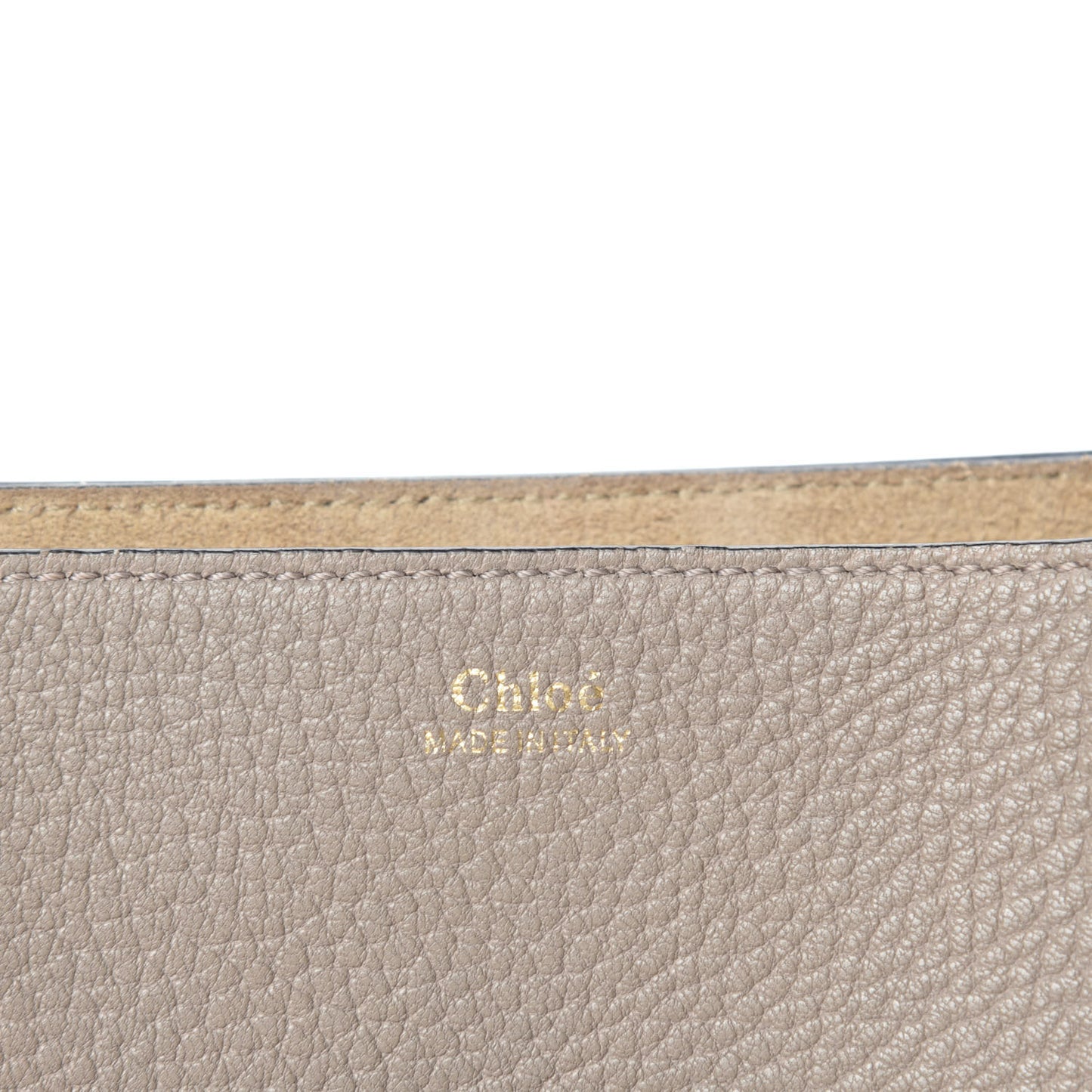 Grained Lambskin Drew Shoulder Bag Motty Grey