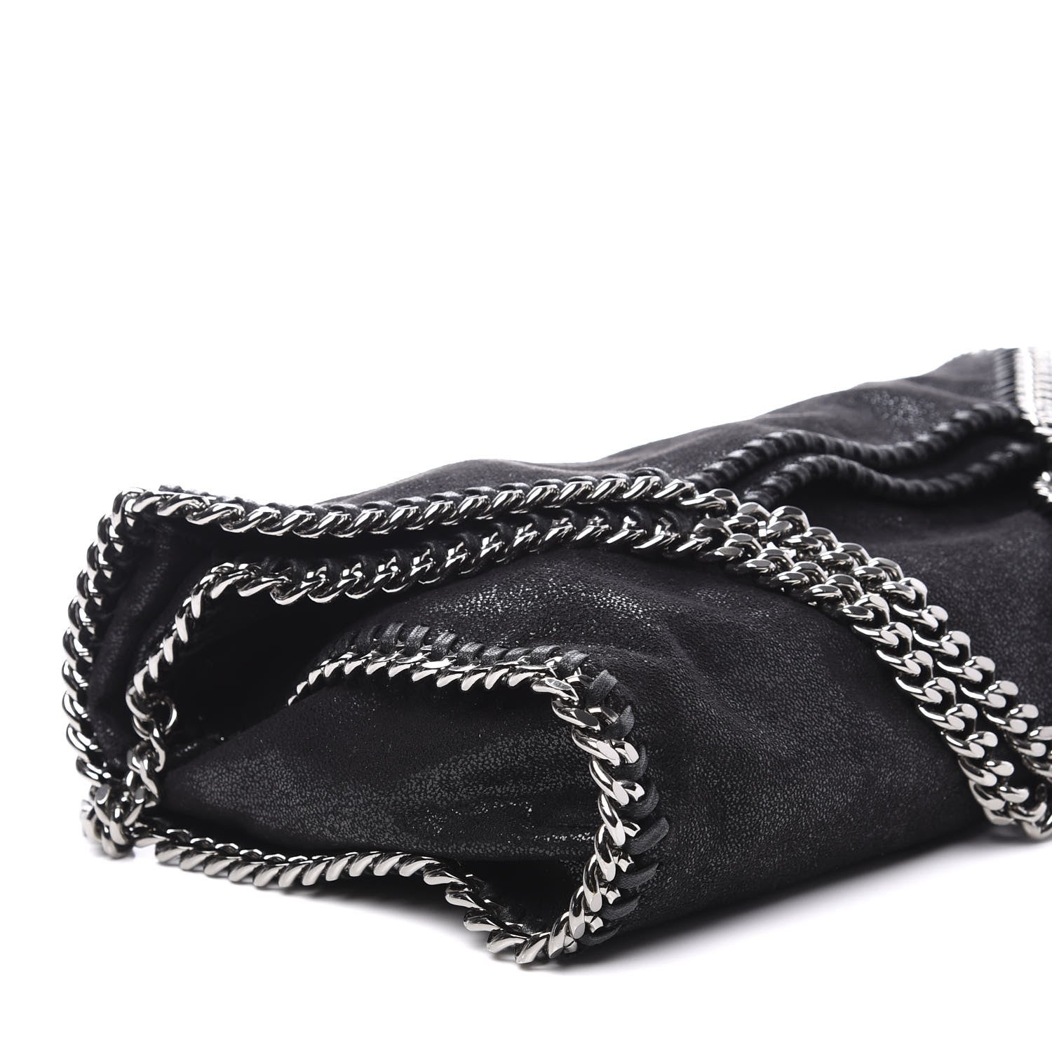 Stella McCartney Shaggy Deer Falabella Fold Over Tote Black 5 of 10