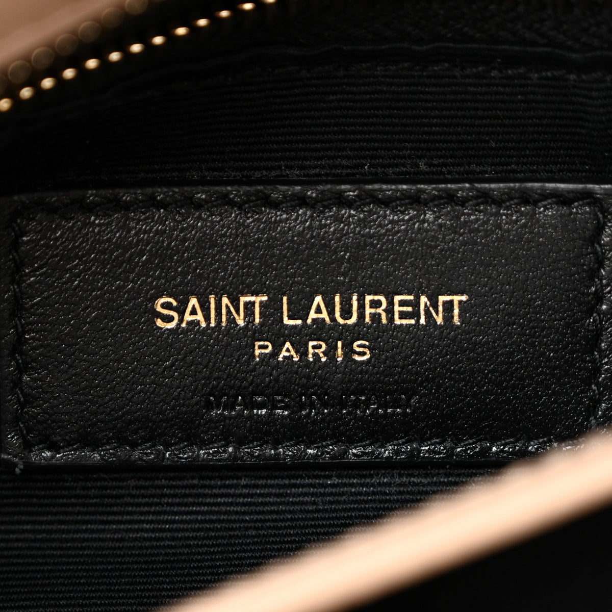 Saint Laurent Calfskin Y Quilted Monogram Toy Loulou Crossbody Bag Dark Beige 6 of 14