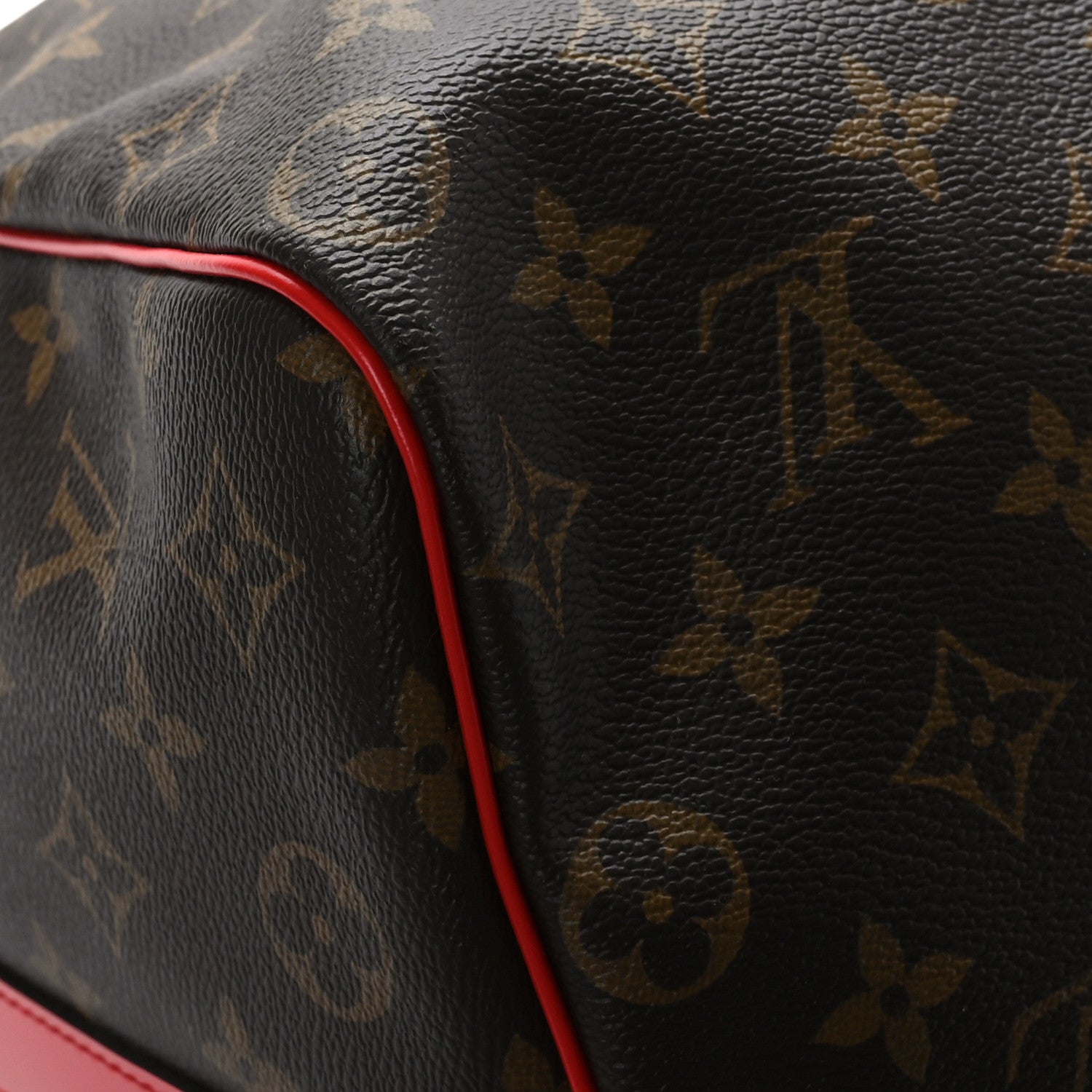 Louis Vuitton Calfskin Monogram Keepall Bandouliere 50 Coquelicot 8 of 9
