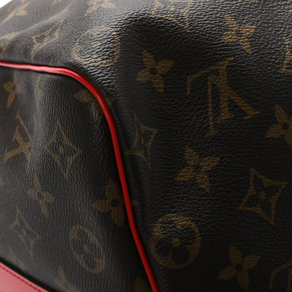 Louis Vuitton Calfskin Monogram Keepall Bandouliere 50 Coquelicot 8 of 9