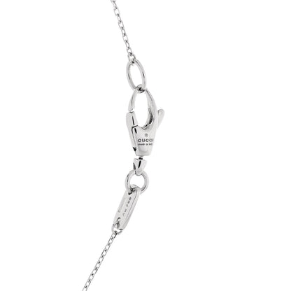 Gucci 18K White Gold Diamond Heart Pendant Necklace 4 of 5