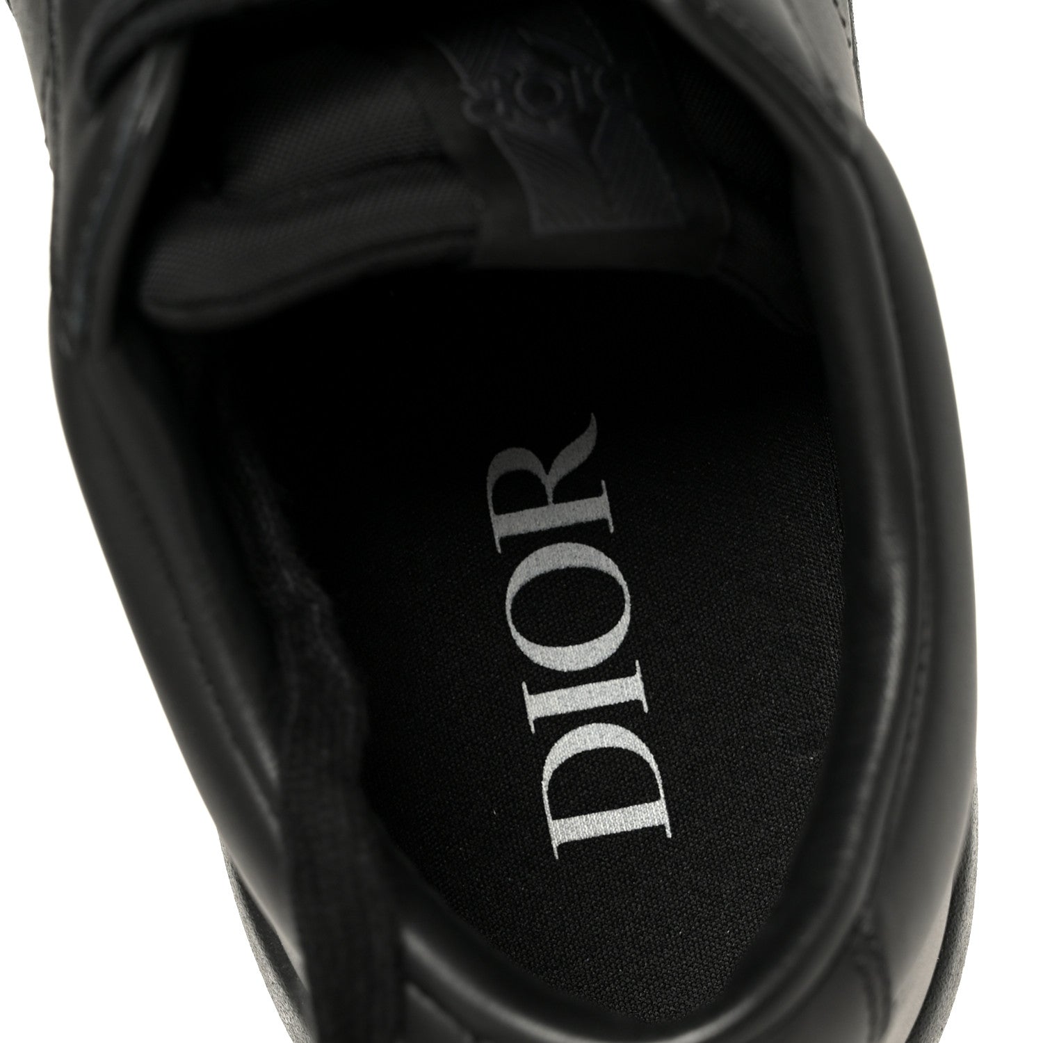 Christian Dior Smooth Calfskin Suede Mens B101 Low Top Sneakers 42.5 Black 8 of 11