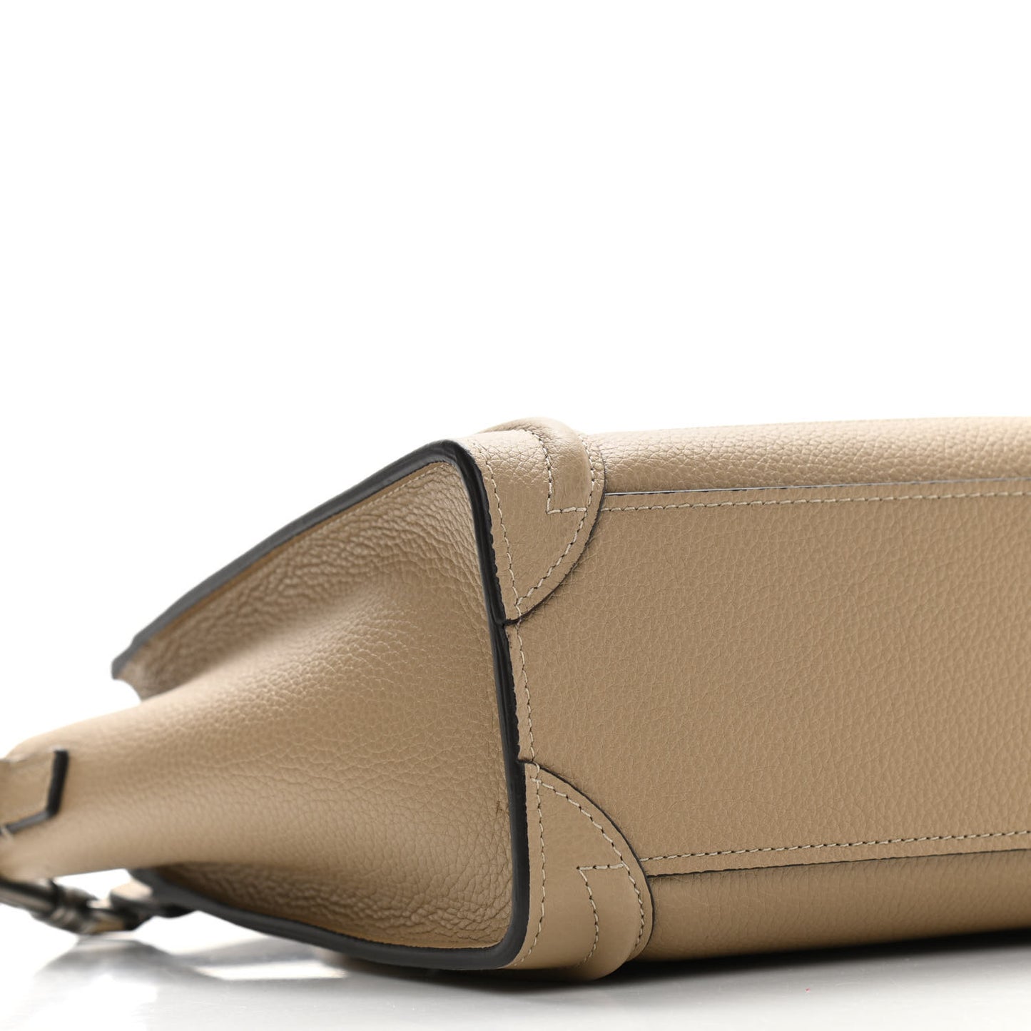 Drummed Calfskin Nano Luggage Dune
