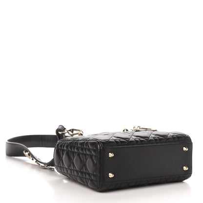 Christian Dior Lambskin Cannage Small Lucky Badges My Lady Dior Black 4 of 13